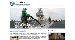Desktop Screenshot of alphatechrubber.com