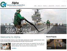 Tablet Screenshot of alphatechrubber.com